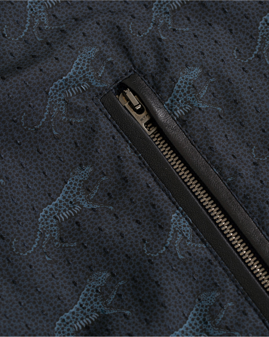 Homme | Manteaux Et Vestes | Etro | Printed Jaguar Bomber Dark Blue