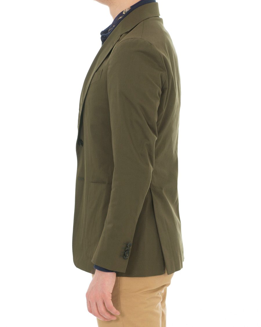 Homme | Blazers | Caruso | Cotton Stretch Blazer Olive Green