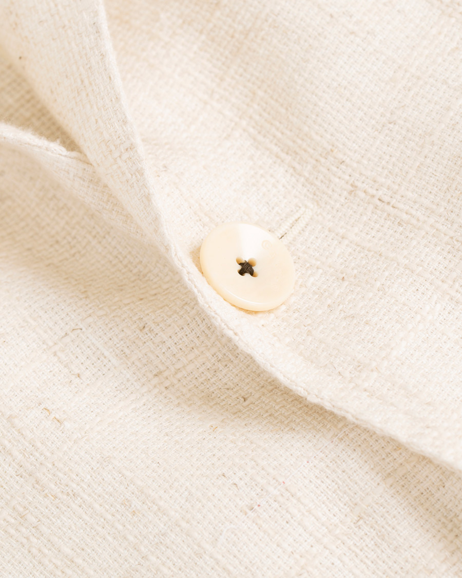 Homme | Blazers | Caruso | Butterfly Cotton/Linen Blazer White