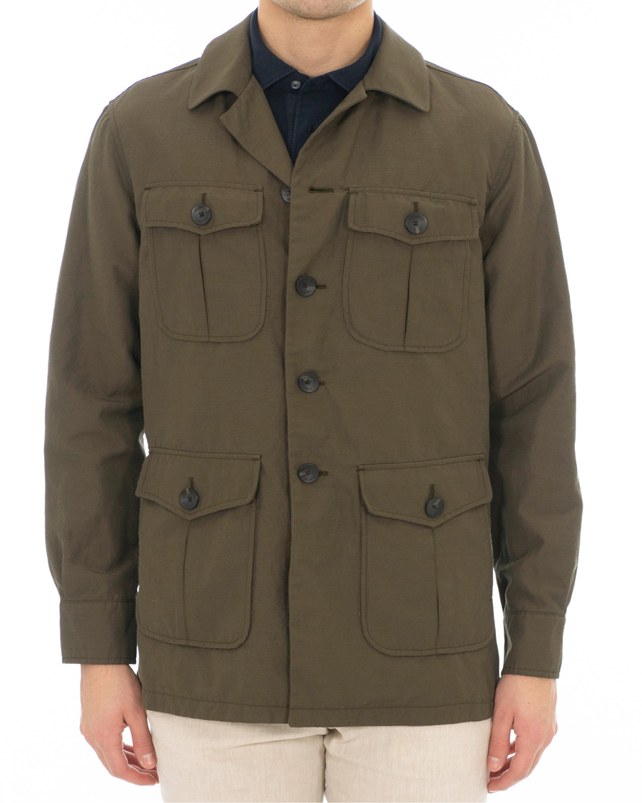 Homme | Manteaux Et Vestes | Caruso | Kruger Field Jacket Military Green