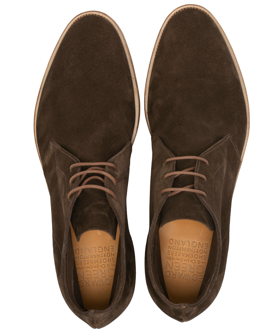 Homme | Edward Green Shanklin Unlined Chukka Boot Mocha Suede | Edward Green | Shanklin Unlined Chukka Boot Mocha Suede