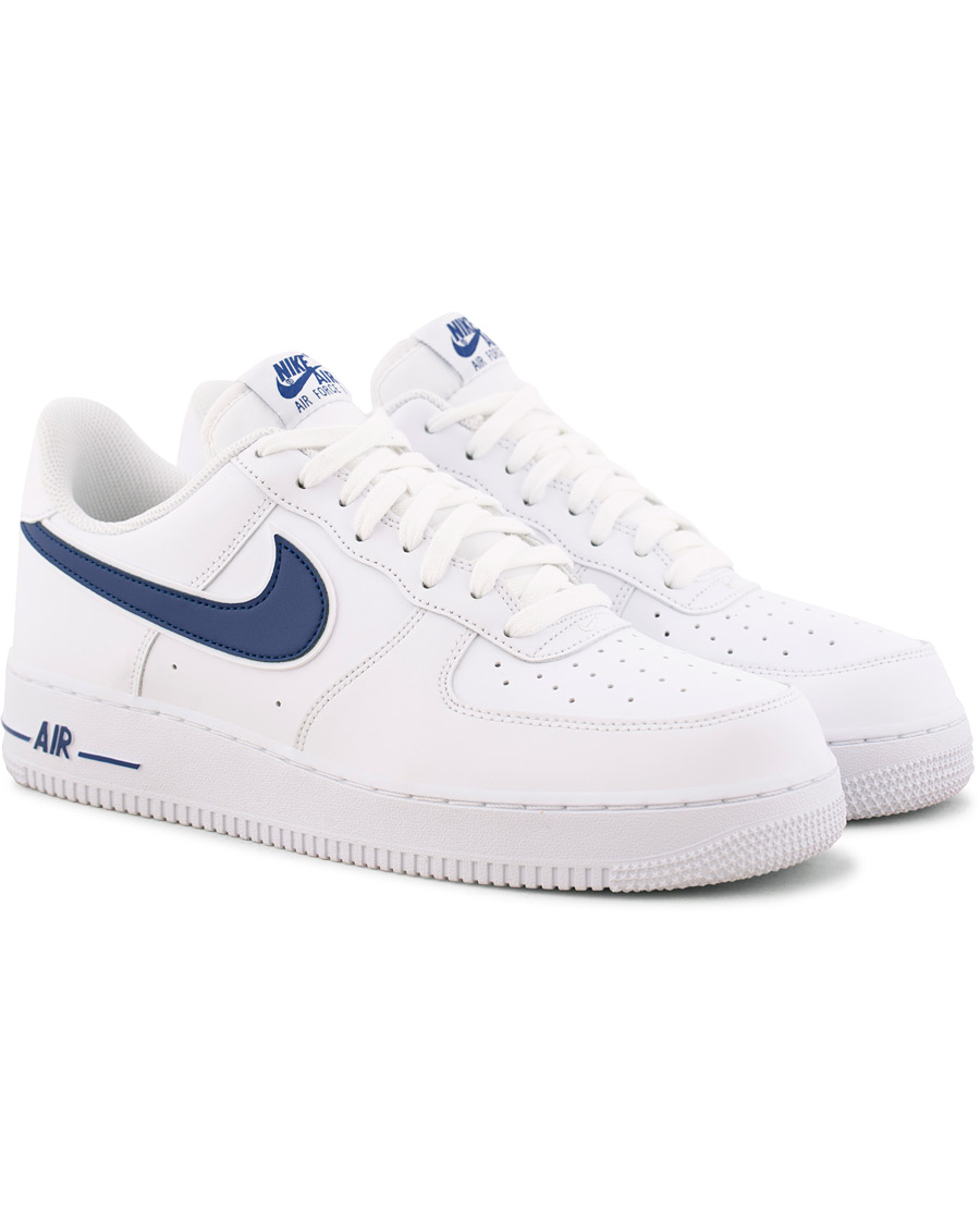 Homme | Nike Air Force Sneaker White/Deep Royal | Nike | Air Force Sneaker White/Deep Royal