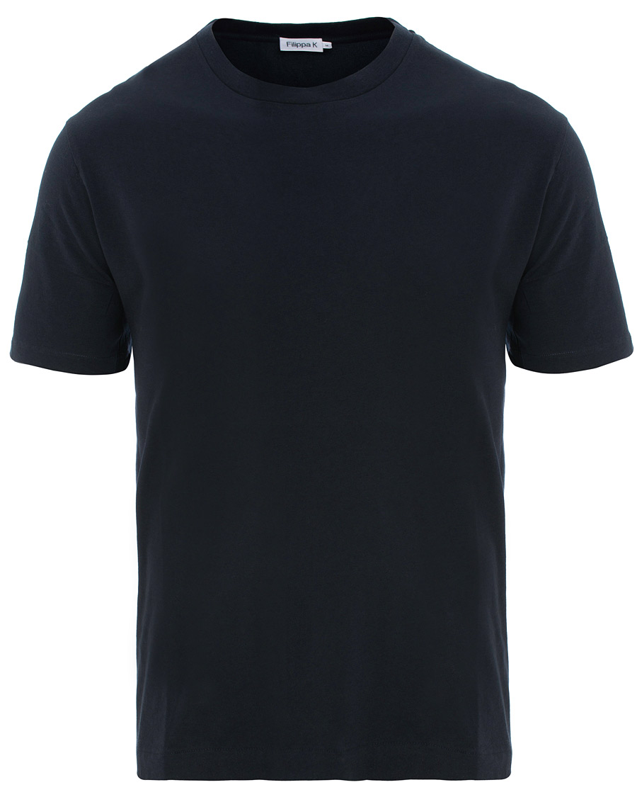 Heren | T-shirts | Filippa K | Single Jersey Regular Tee Navy