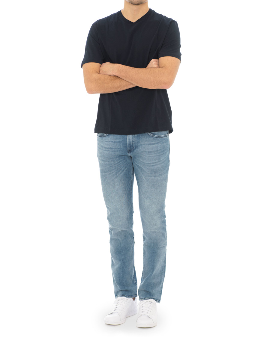 Heren | T-shirts | Filippa K | Single Jersey Regular Tee Navy
