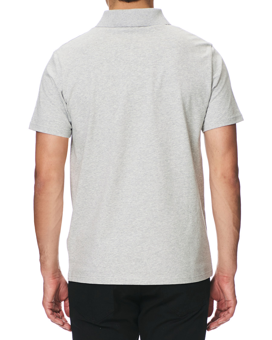 Homme | Polos | Filippa K | Soft Lycra Polo T-Shirt Light Grey Melange