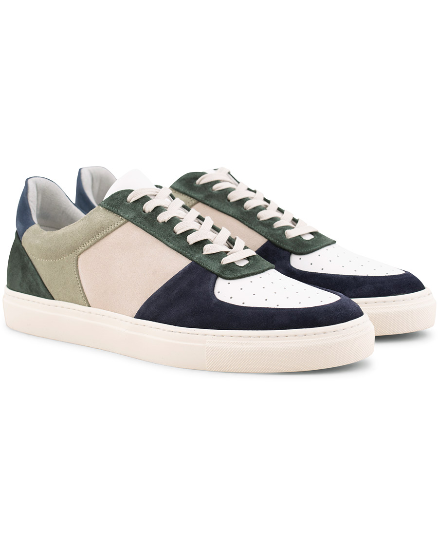 Heren | Filippa K Robert Low Mix Sneakers Limestone | Filippa K | Robert Low Mix Sneakers Limestone