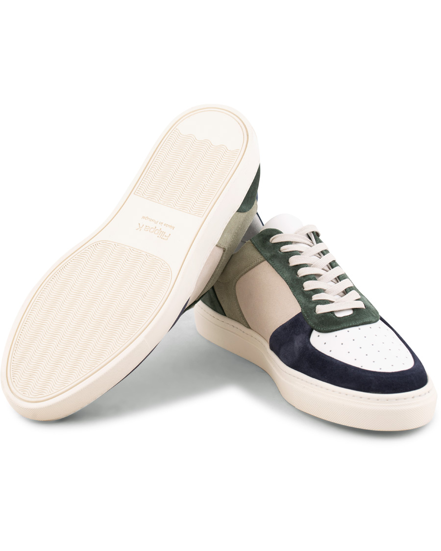 Heren | Filippa K Robert Low Mix Sneakers Limestone | Filippa K | Robert Low Mix Sneakers Limestone