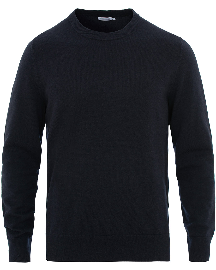 Homme | Pulls Et Tricots | Filippa K | Cotton Merino Basic Sweater Navy