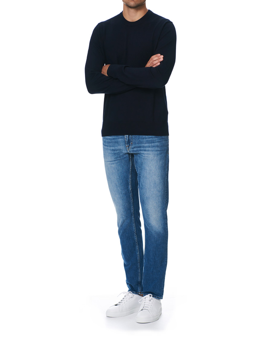 Homme | Pulls Et Tricots | Filippa K | Cotton Merino Basic Sweater Navy