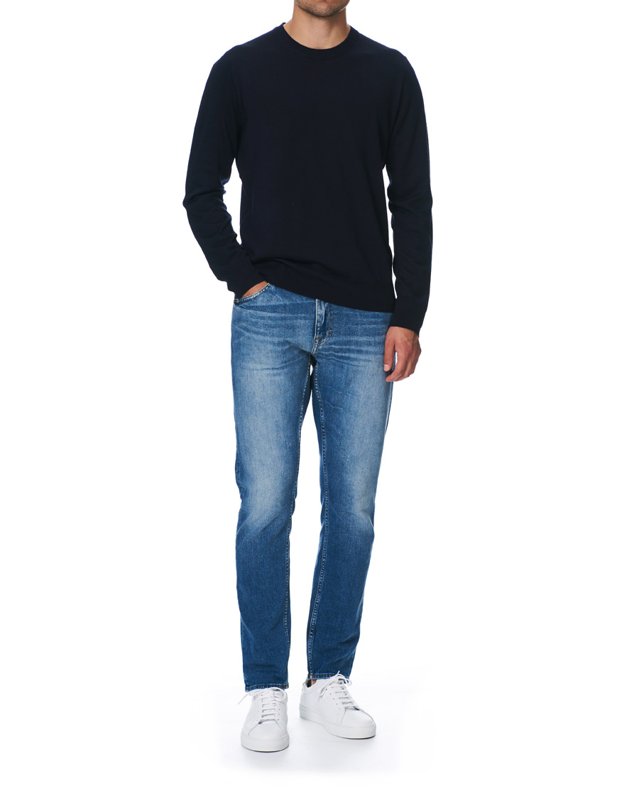 Homme | Pulls Et Tricots | Filippa K | Merino Round Neck Sweater Navy