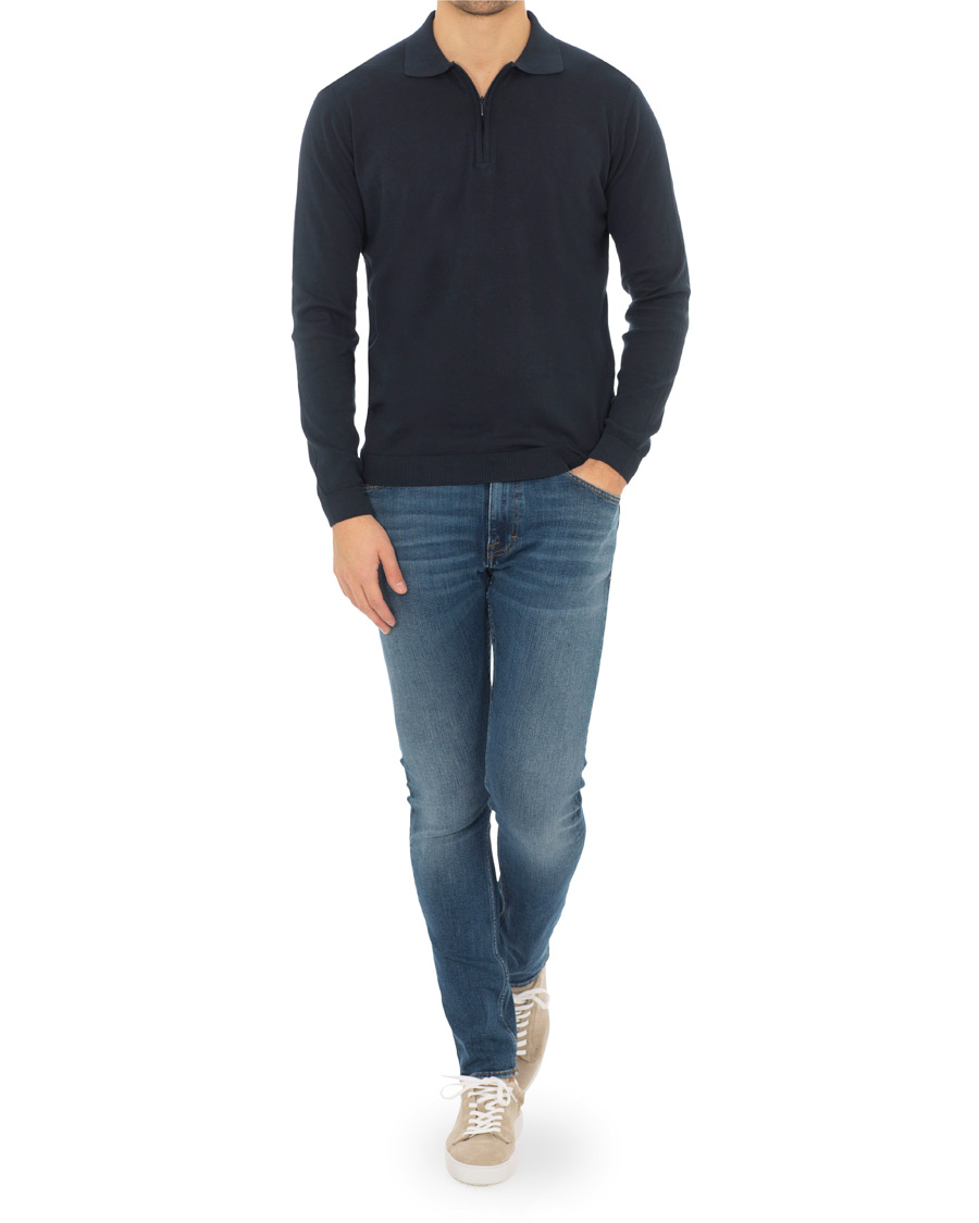 Homme | Jeans | Tiger of Sweden Jeans | Evolve Super Stretch Jeans Medium Blue