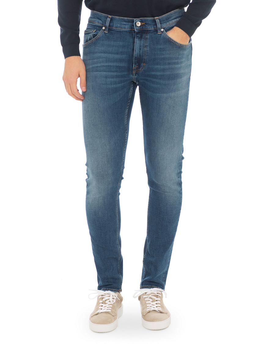 Homme | Jeans | Tiger of Sweden Jeans | Evolve Super Stretch Jeans Medium Blue