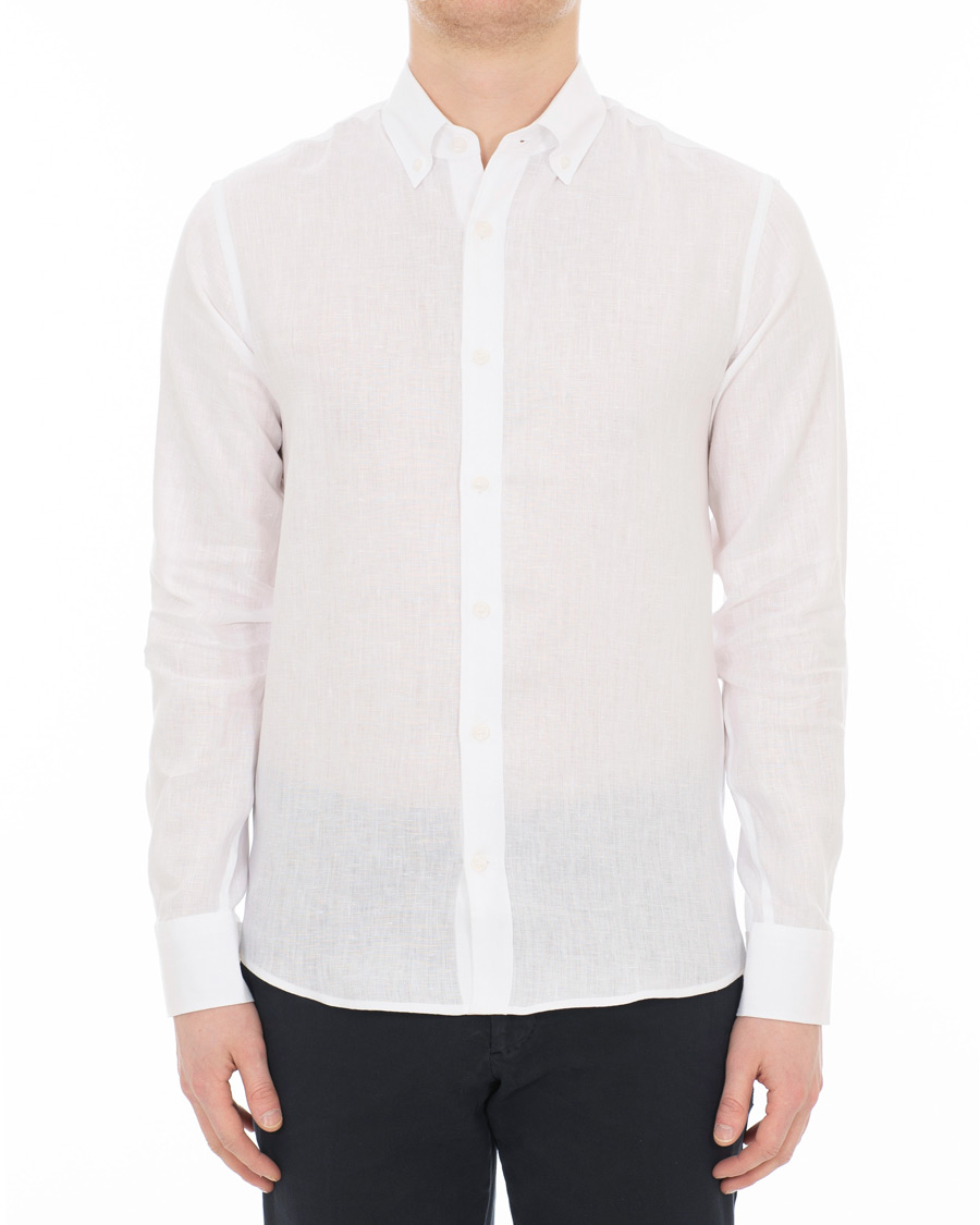 Homme | Chemises | Tiger of Sweden | Fenald Button Down Linen Shirt White