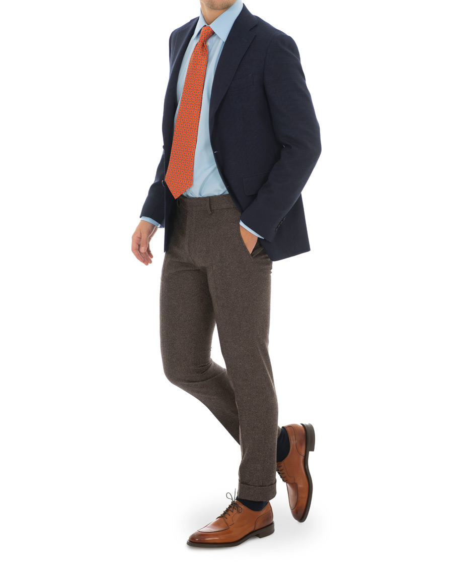 Homme | Chemises | Turnbull & Asser | Regular Fit T&A Collar Poplin Shirt Light Blue