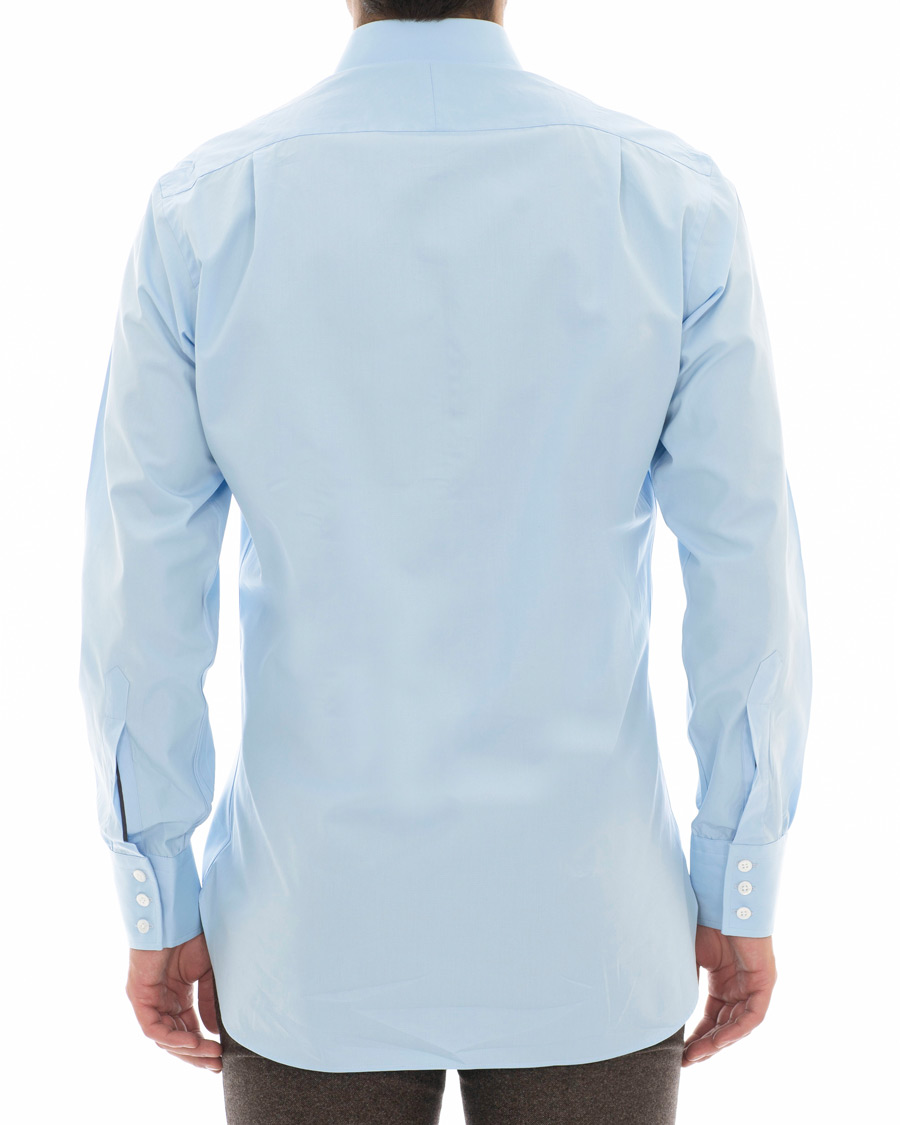 Homme | Chemises | Turnbull & Asser | Regular Fit T&A Collar Poplin Shirt Light Blue