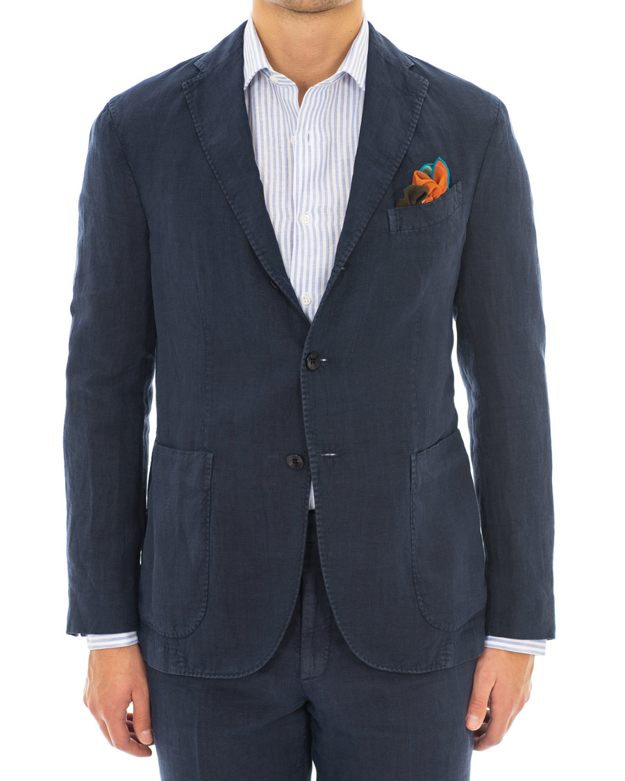 Homme | Costumes | Boglioli | K Jacket Linen Suit Navy