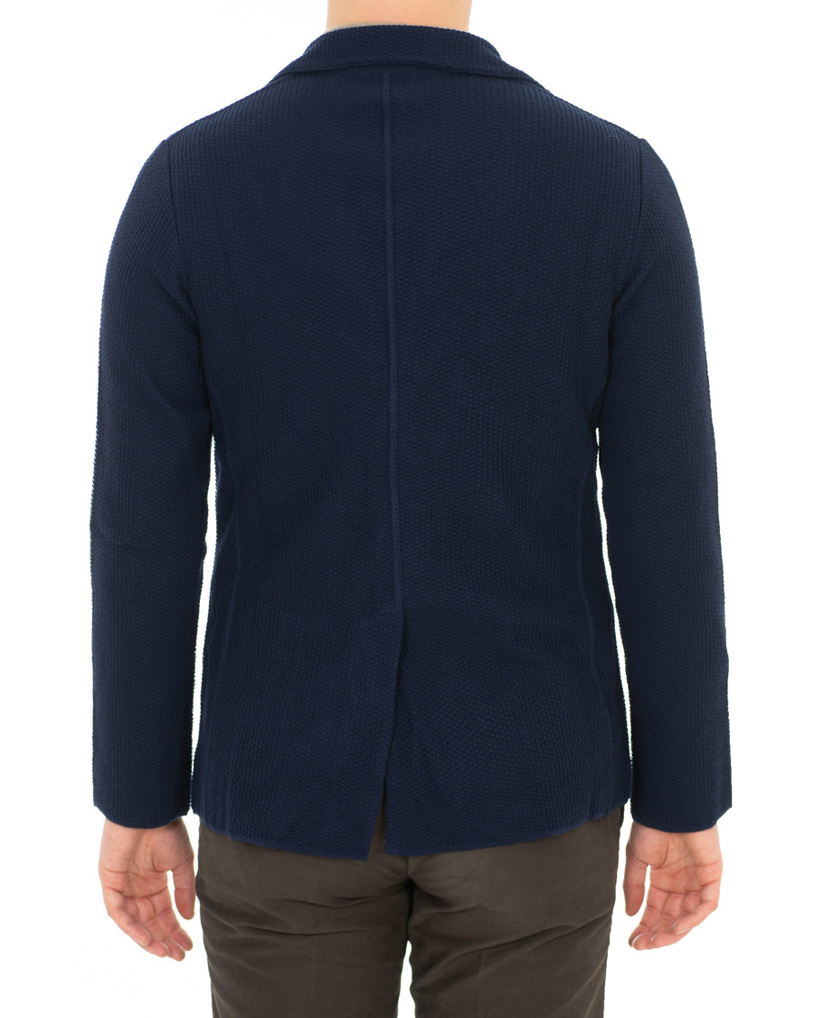 Homme | Blazers | Lardini | Knitted Blazer Blue