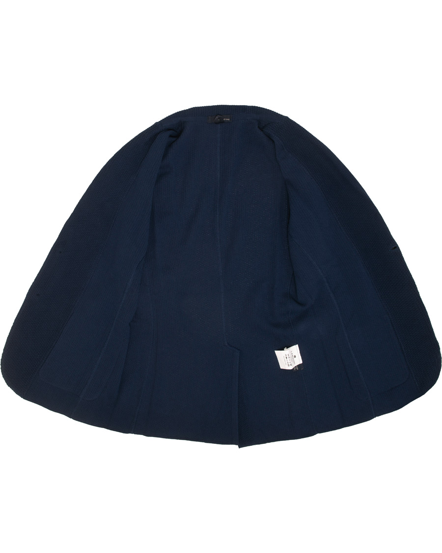 Homme | Blazers | Lardini | Knitted Blazer Blue