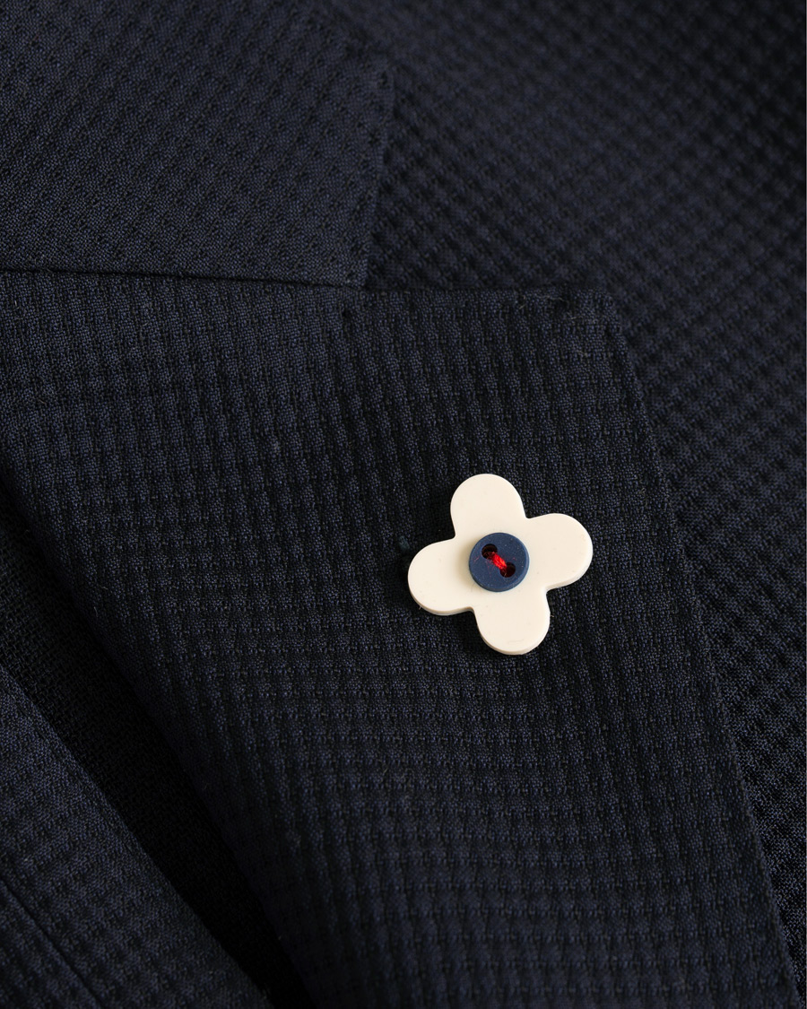 Homme | Blazers | Lardini | Wool Cotton Travel Blazer Navy