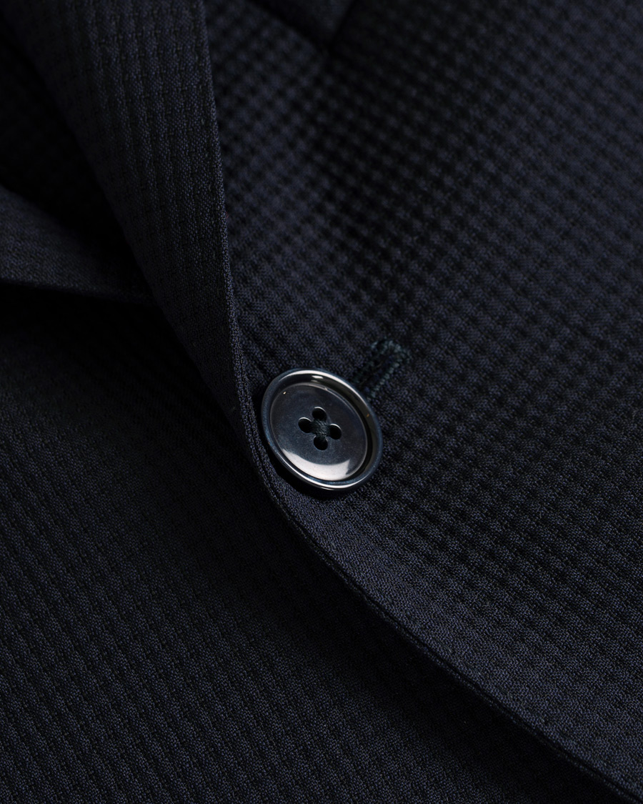 Homme | Blazers | Lardini | Wool Cotton Travel Blazer Navy