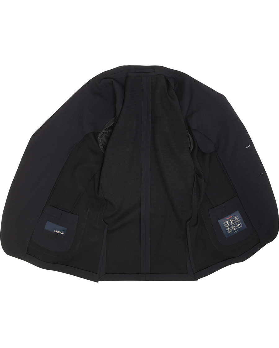 Homme | Blazers | Lardini | Wool Cotton Travel Blazer Navy