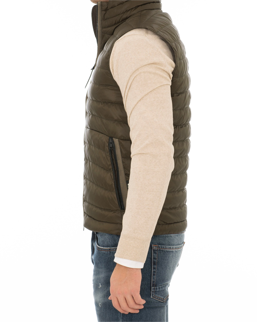 Homme | Manteaux Et Vestes | Woolrich | Bering Lightweight Down Vest Green