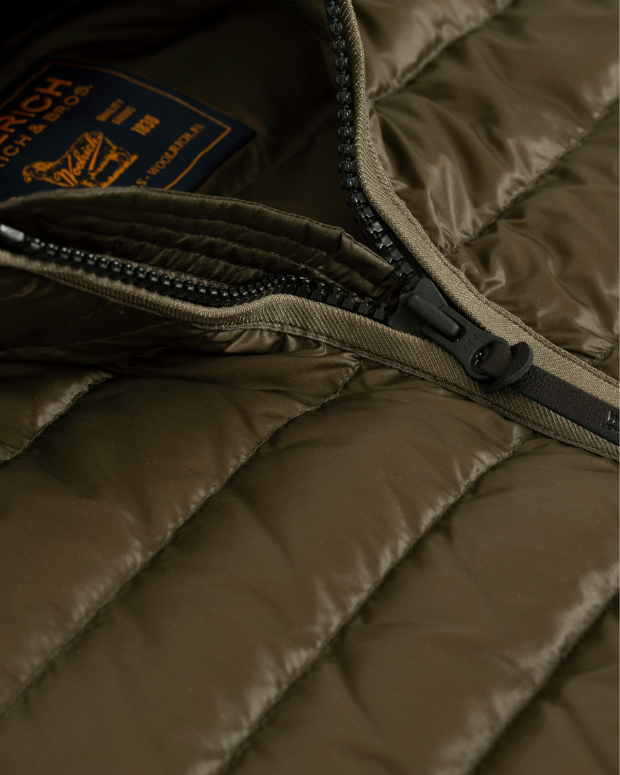 Homme | Manteaux Et Vestes | Woolrich | Bering Lightweight Down Vest Green