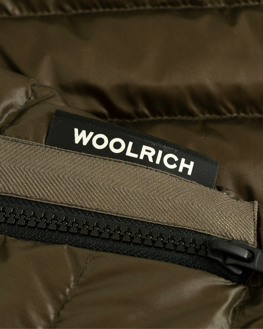 Homme | Manteaux Et Vestes | Woolrich | Bering Lightweight Down Vest Green