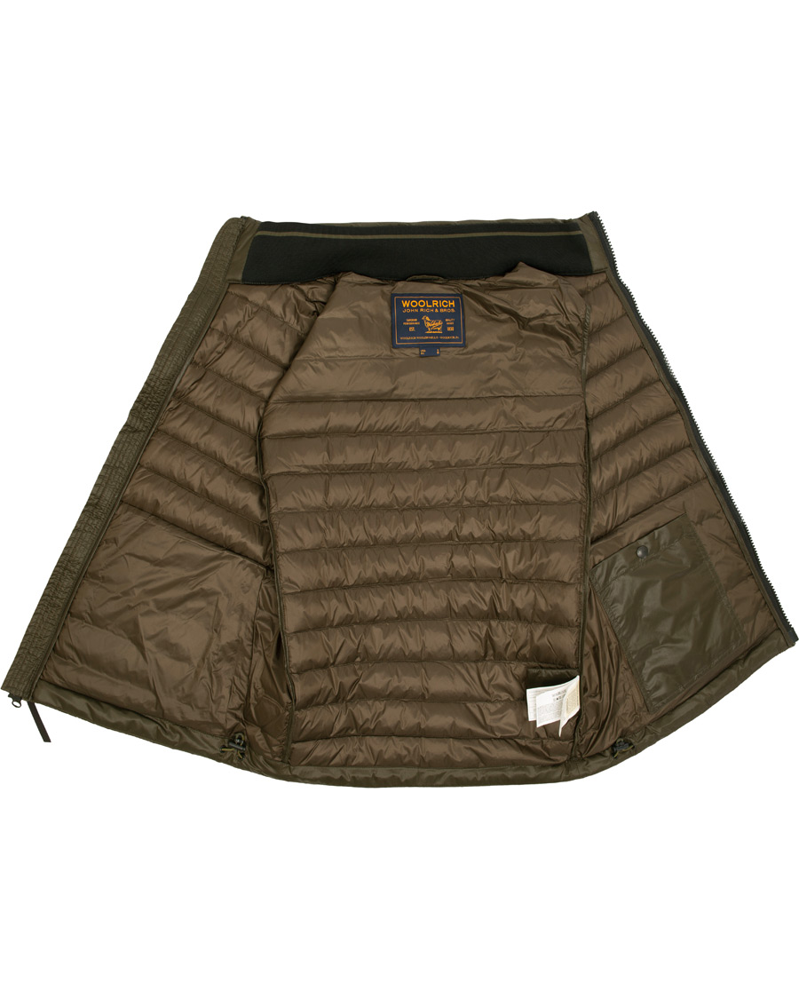 Homme | Manteaux Et Vestes | Woolrich | Bering Lightweight Down Vest Green