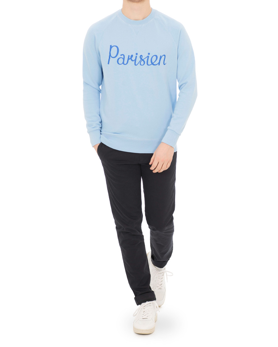 Homme | Pulls Et Tricots | Maison Kitsuné | Sweatshirt Parisien Light Blue