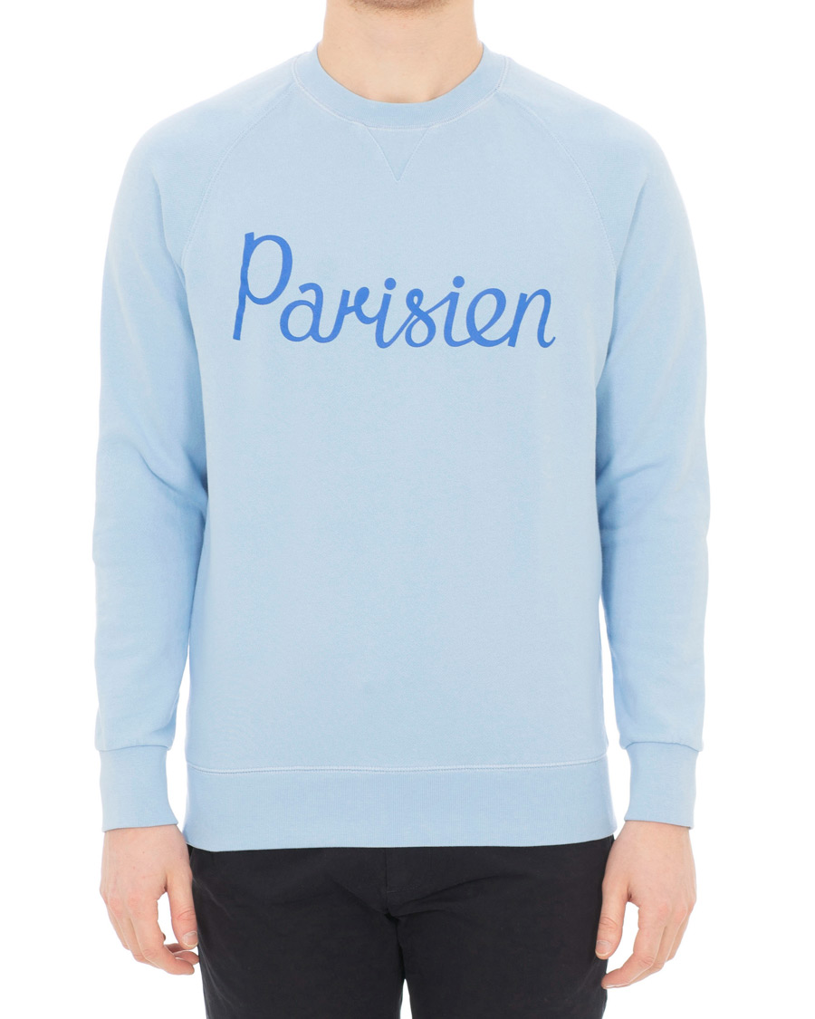 Homme | Pulls Et Tricots | Maison Kitsuné | Sweatshirt Parisien Light Blue