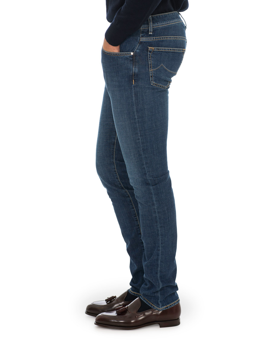 Heren | Jeans | Jacob Cohën | 622 Slim Fit Jeans Mid Blue 