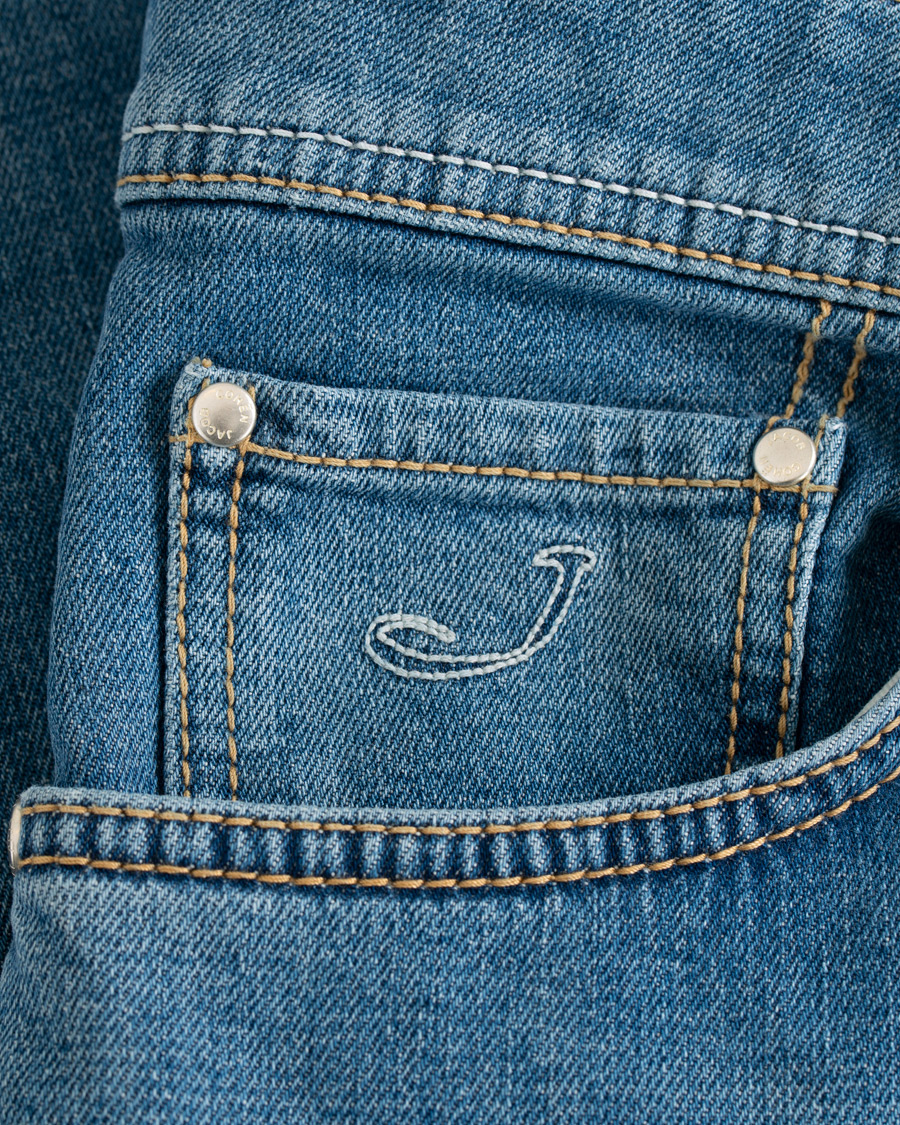 Homme | Jeans | Jacob Cohën | 622 Slim Fit Jeans Light Blue