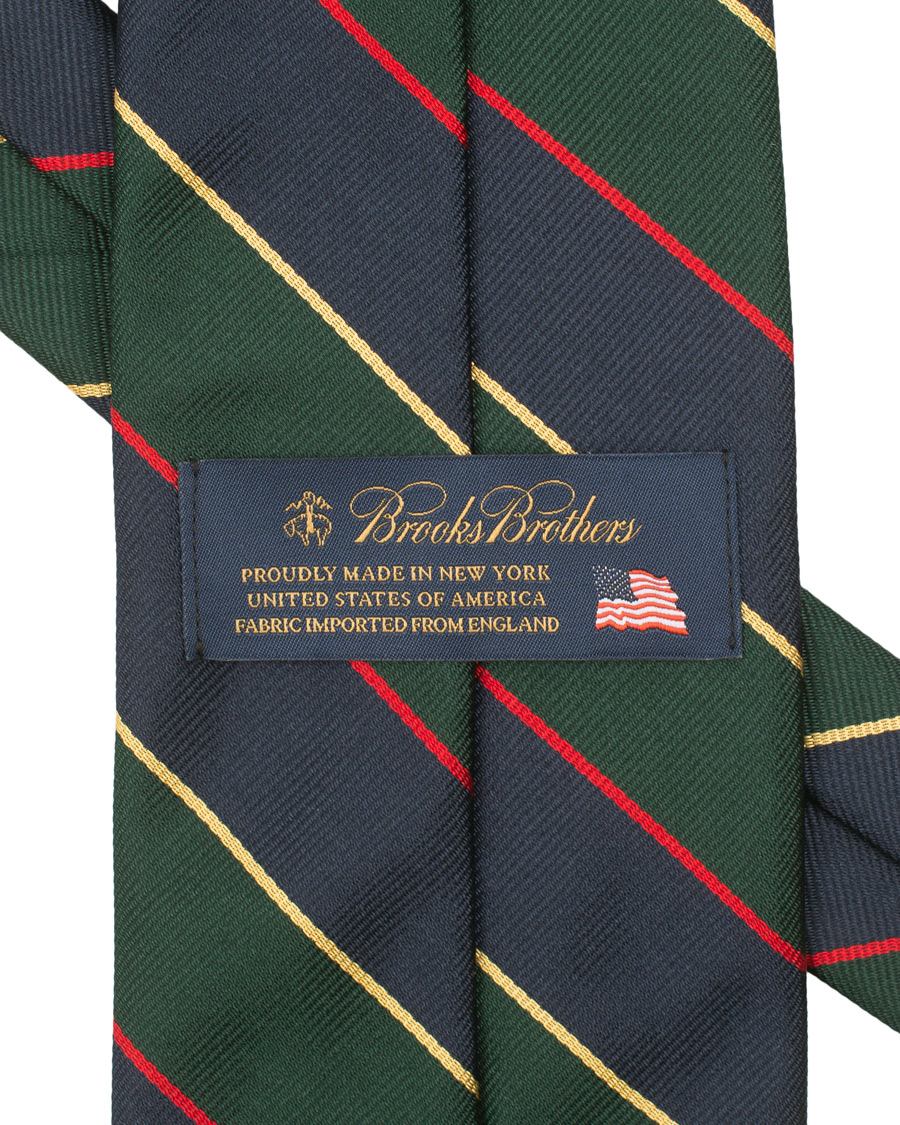 Homme | Brooks Brothers Striped Tie 8 cm Green | Brooks Brothers | Striped Tie 8 cm Green