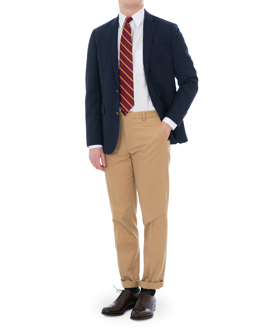 Heren | Broeken | Brooks Brothers | Milano Stretch Chino Khaki