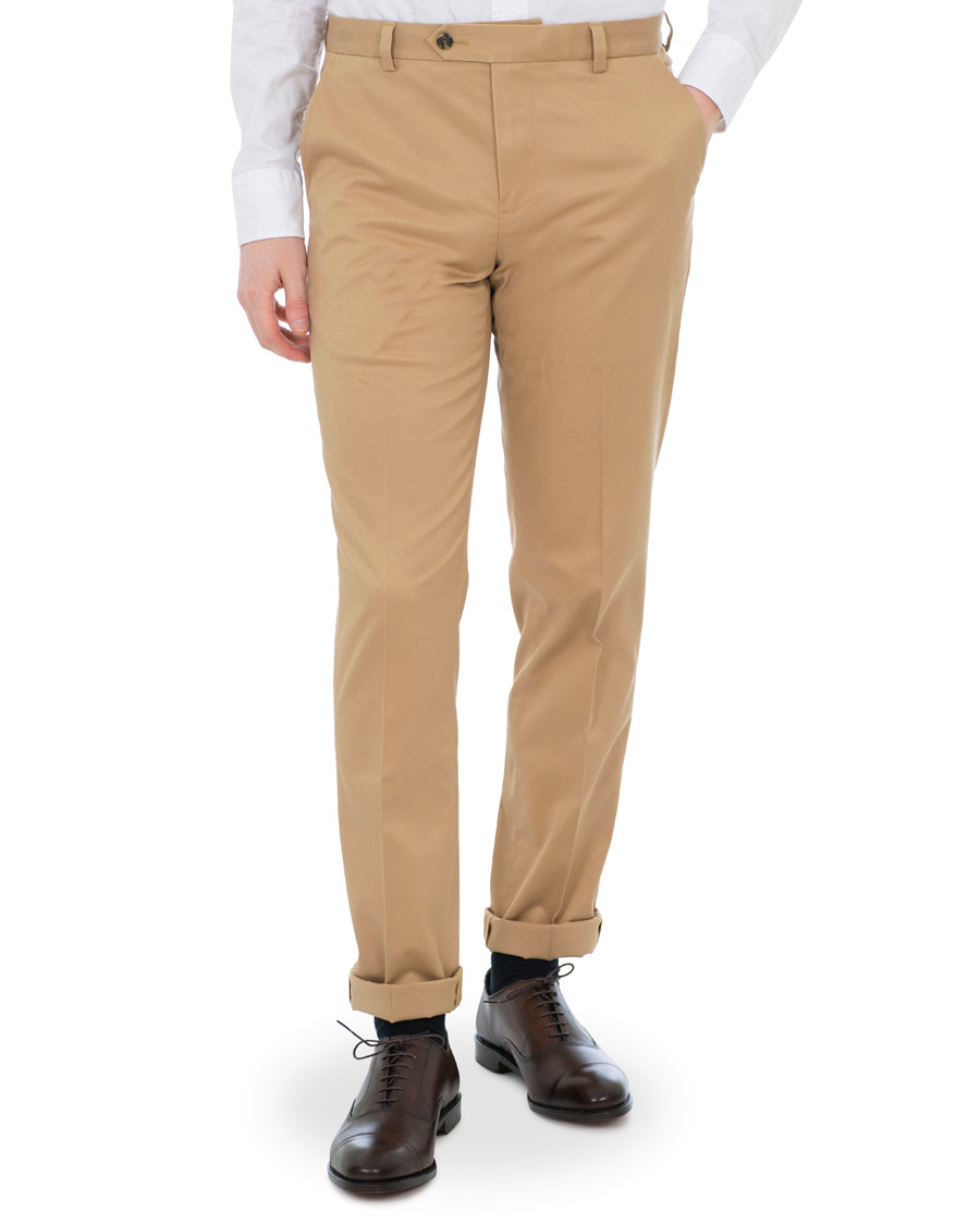 Heren | Broeken | Brooks Brothers | Milano Stretch Chino Khaki