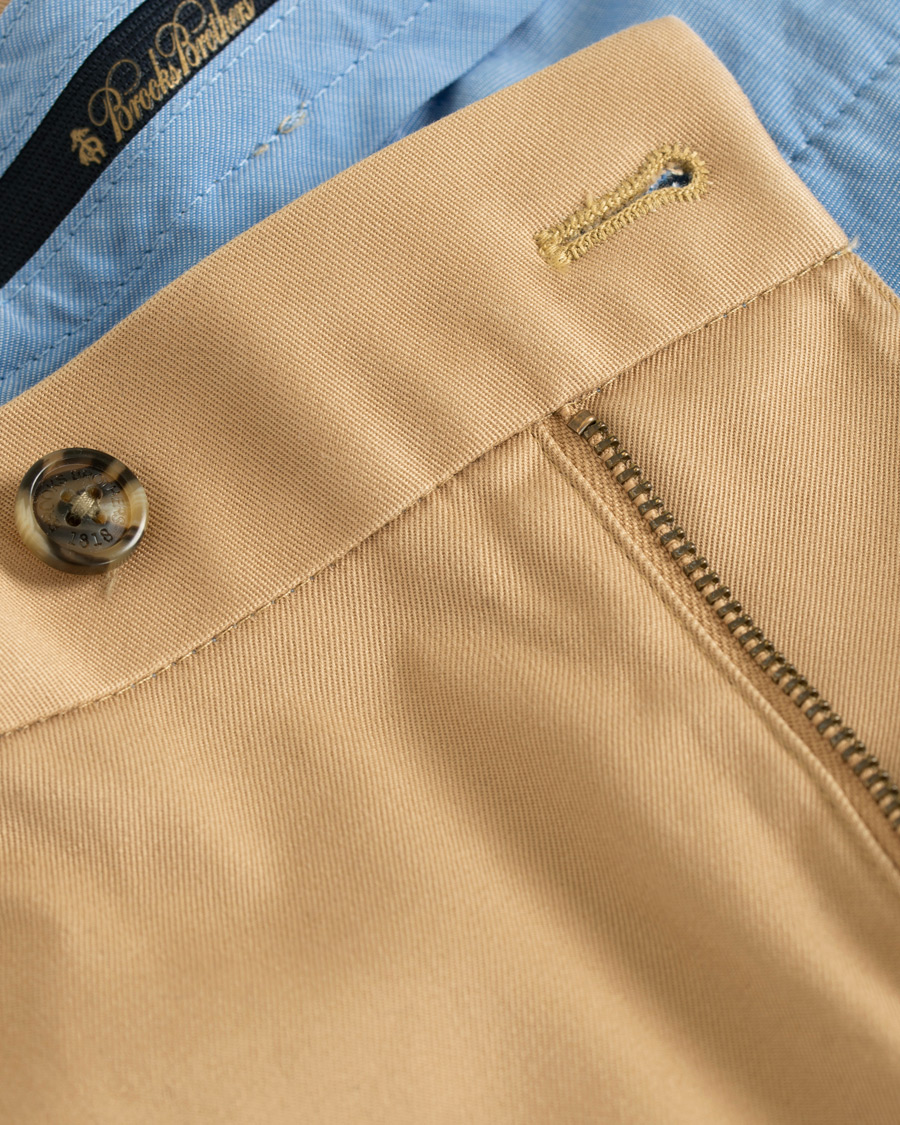 Heren | Broeken | Brooks Brothers | Milano Stretch Chino Khaki