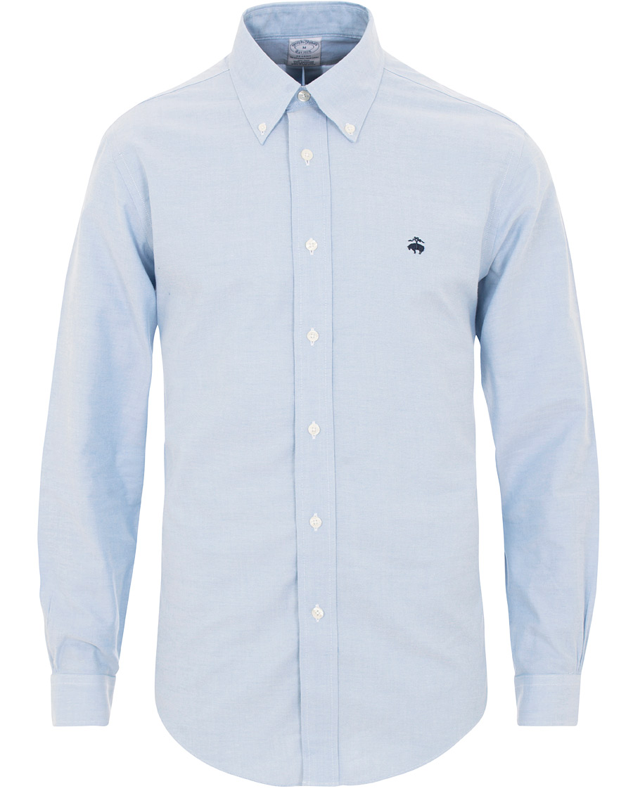 Homme | Chemises | Brooks Brothers | Regent Fit Non Iron Oxford Button Down Shirt Light Blue