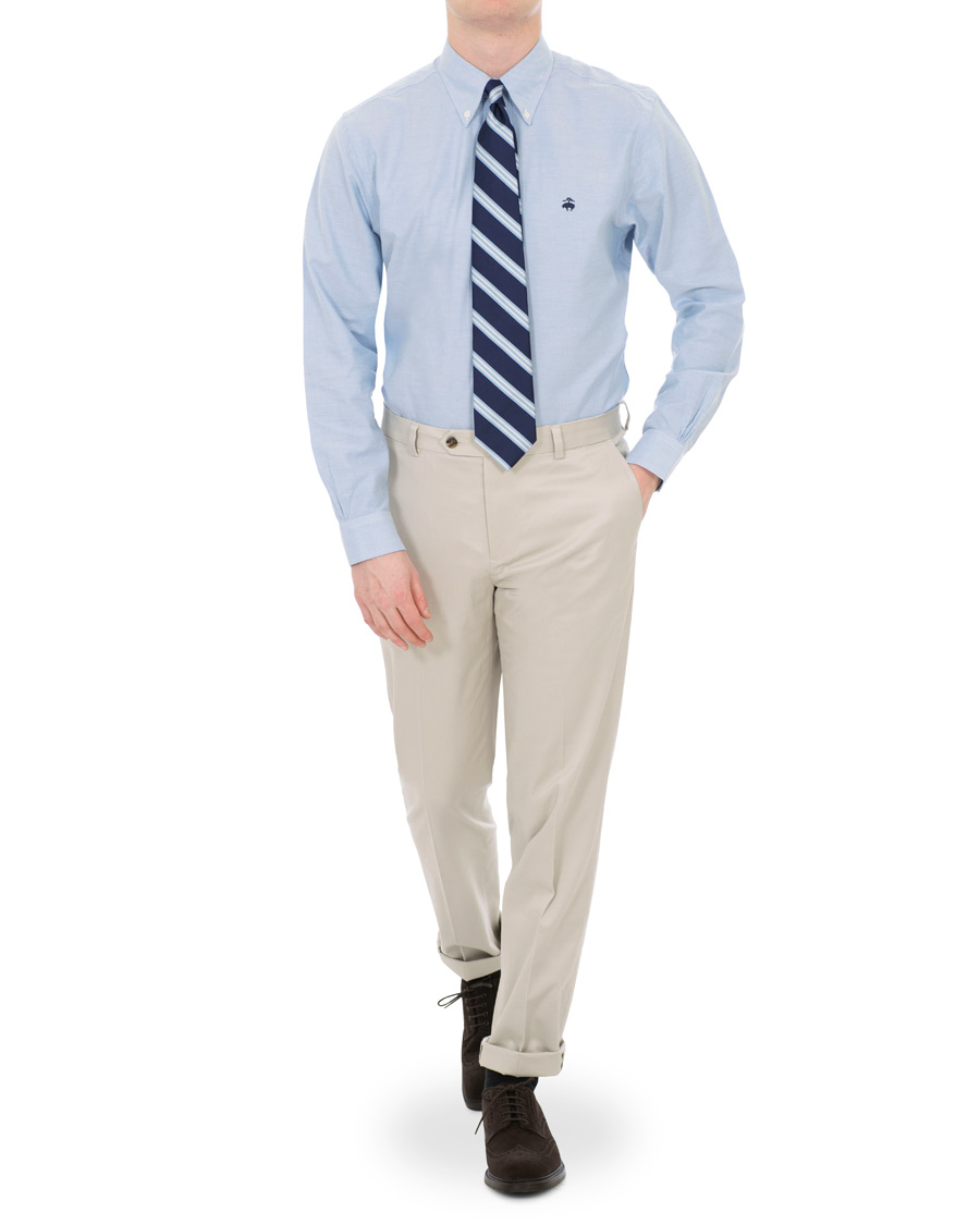 Homme | Chemises | Brooks Brothers | Regent Fit Non Iron Oxford Button Down Shirt Light Blue