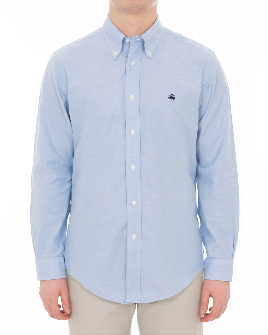 Homme | Chemises | Brooks Brothers | Regent Fit Non Iron Oxford Button Down Shirt Light Blue