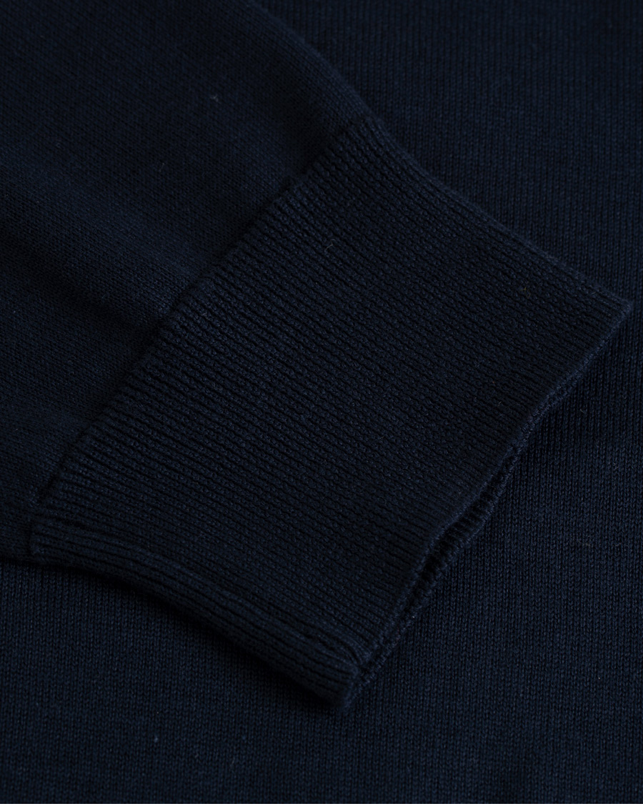 Homme | Pulls Et Tricots | Brooks Brothers | Cotton Half Zip Sweater Navy