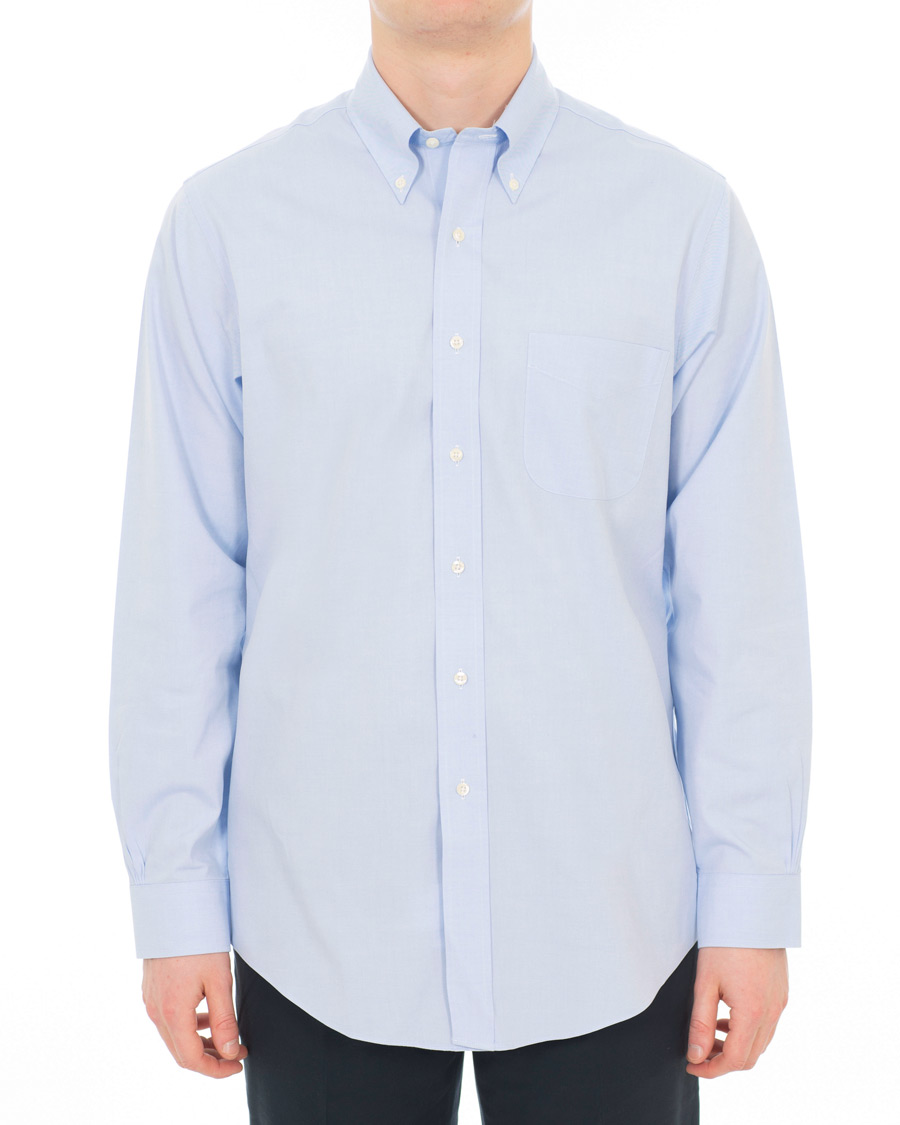 Heren | Overhemden | Brooks Brothers | Regent Fit Non Iron Pocket Shirt Light Blue