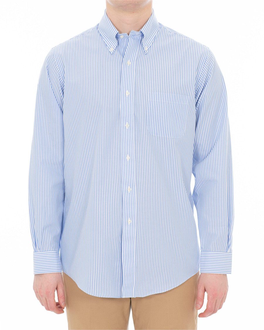 Homme | Chemises | Brooks Brothers | Regent Fit Non Iron Bengal Shirt Light Blue