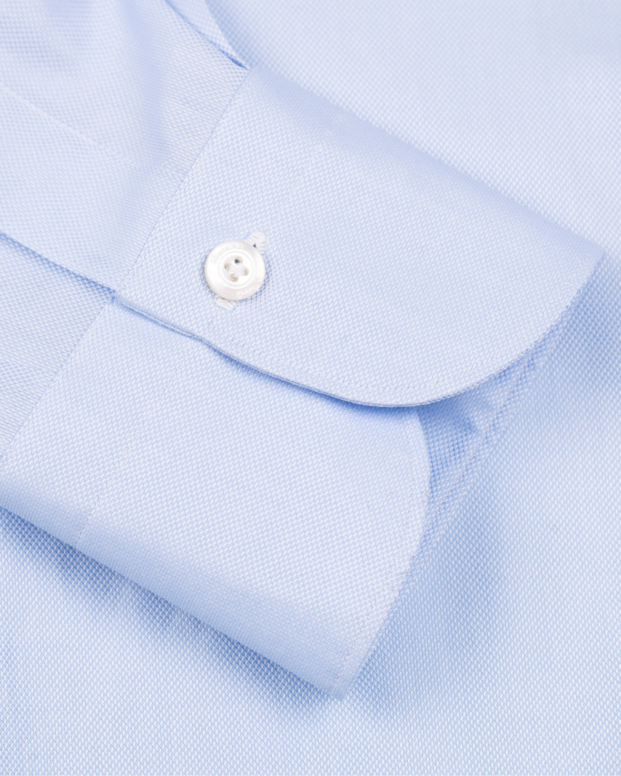 Homme | Chemises | Finamore Napoli | Milano Slim Fit Royal Oxford Shirt Light Blue