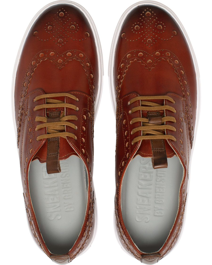 Homme | Grenson Sneaker 3 Hand Painted Tan | Grenson | Sneaker 3 Hand Painted Tan