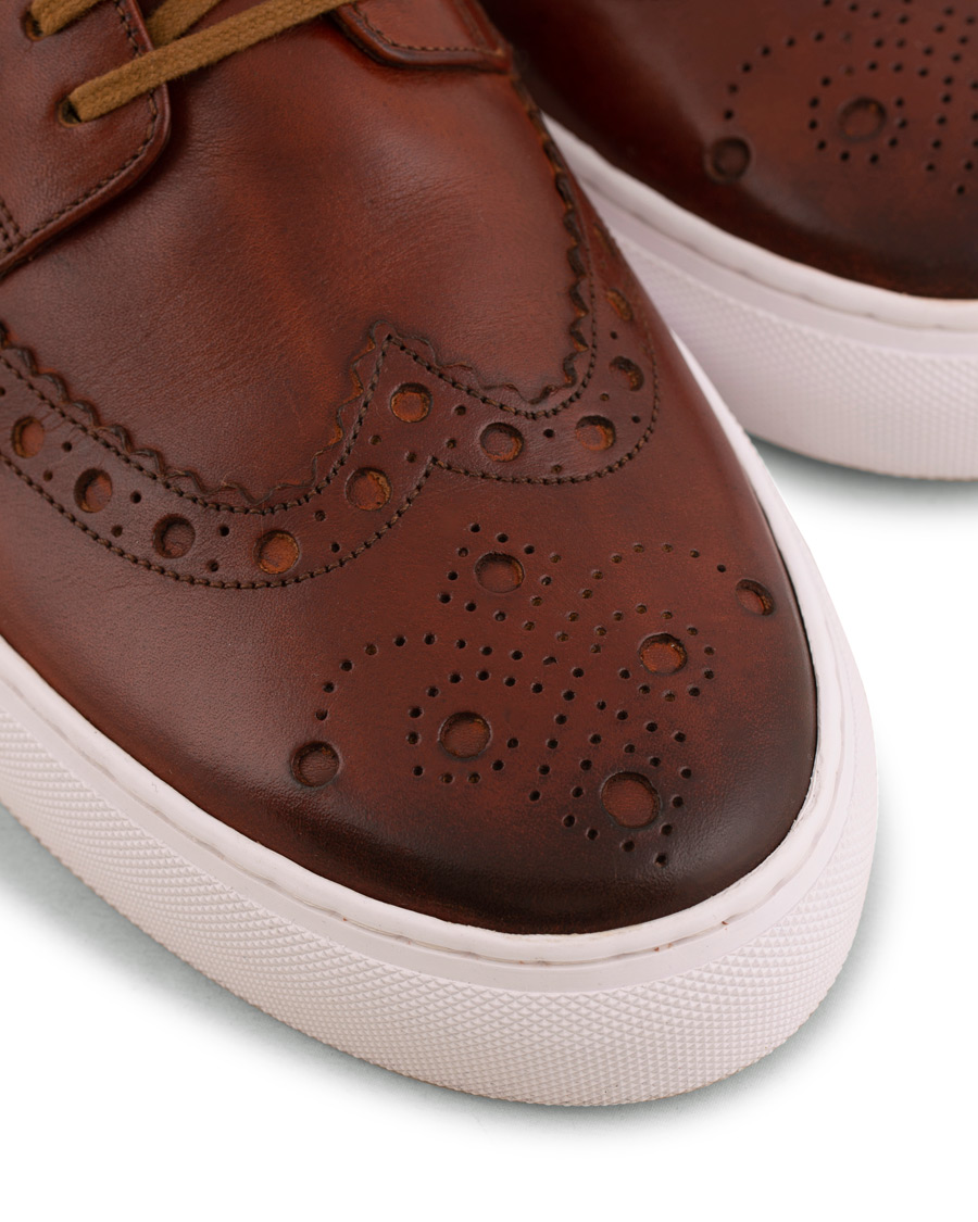 Homme | Grenson Sneaker 3 Hand Painted Tan | Grenson | Sneaker 3 Hand Painted Tan