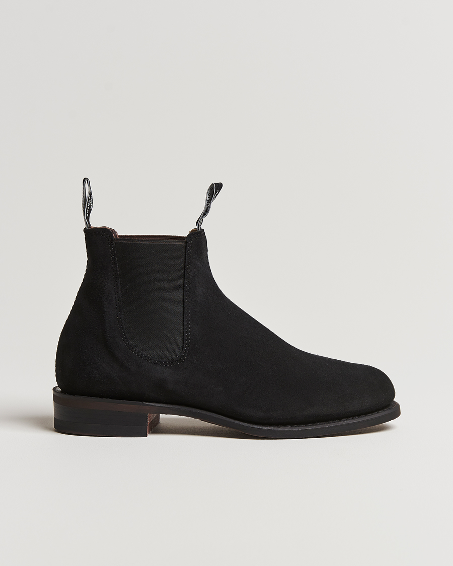 Heren | R.M.Williams Wentworth G Boot Black Suede | R.M.Williams | Wentworth G Boot Black Suede
