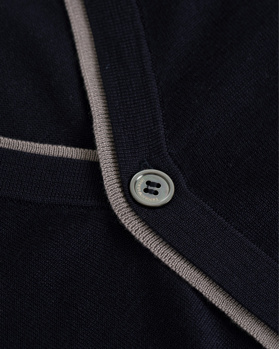 Homme | Pulls Et Tricots | Emporio Armani | Luxury Cardigan Navy