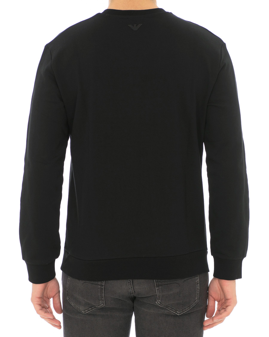 Homme | Pulls Et Tricots | Emporio Armani | Logo Crew Neck Sweatshirt Black