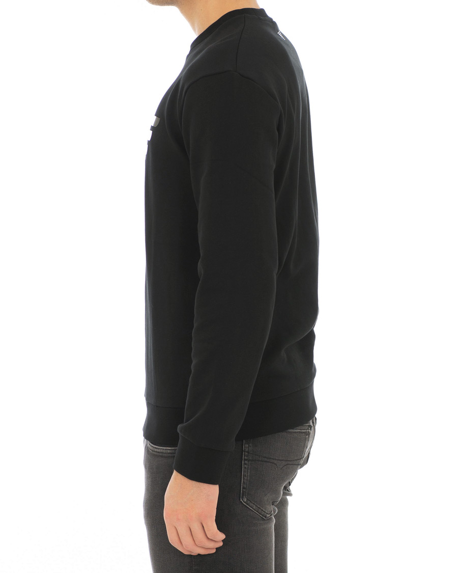 Homme | Pulls Et Tricots | Emporio Armani | Logo Crew Neck Sweatshirt Black